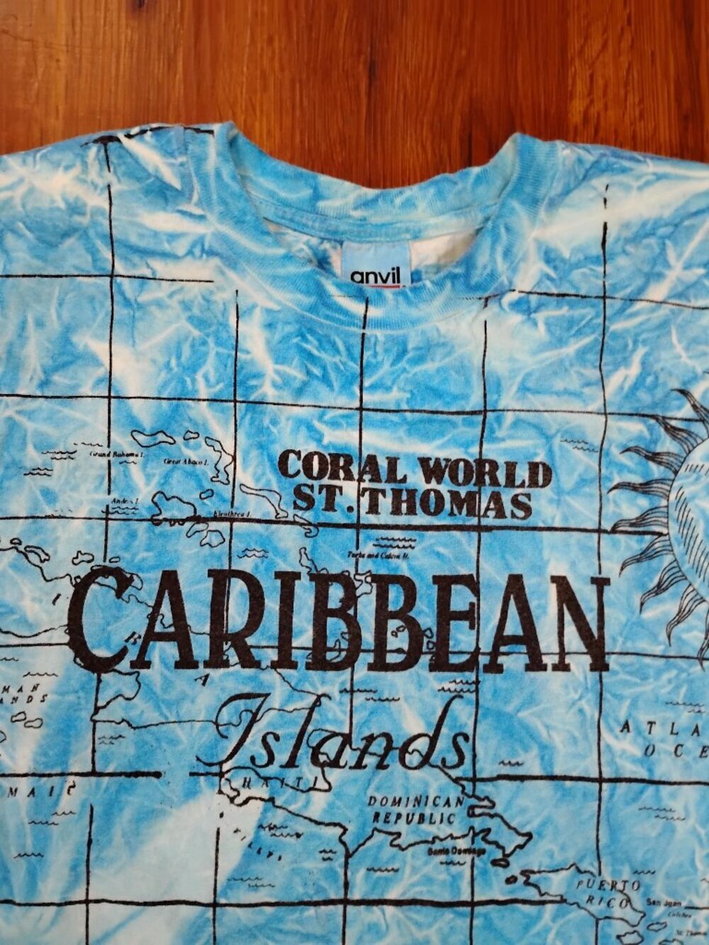Vintage Coral World St. Thomas Tie Dye AOP T-Shirt